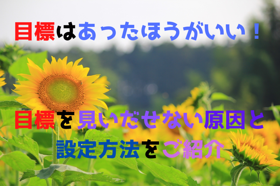 目標はあったほうがいい！目標を見いだせない原因と設定方法をご紹介